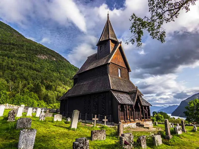 L'église en pierre d'Urnes, Norvège