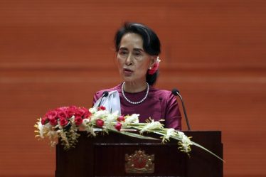 Portrait d'Aung San Suu Kyi abattu à Oxford - 16