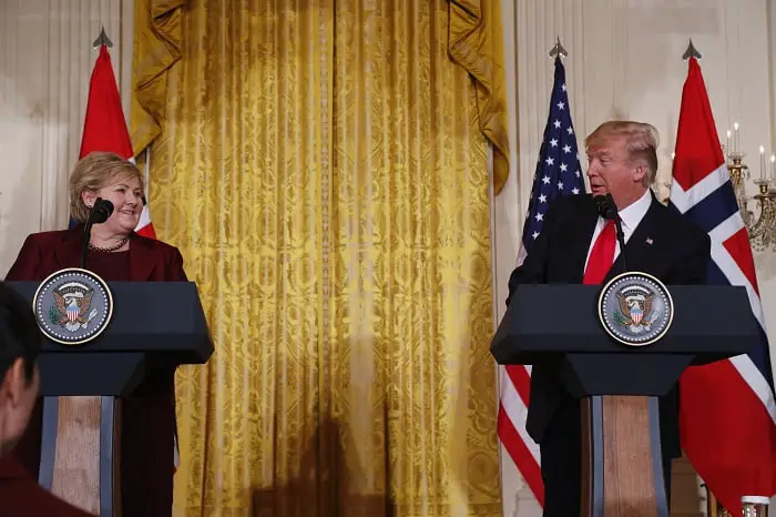 Trump a salué l'amitié des États-Unis avec la Norvège 4 Trump a salué l'amitié des États-Unis avec la Norvège - 3
