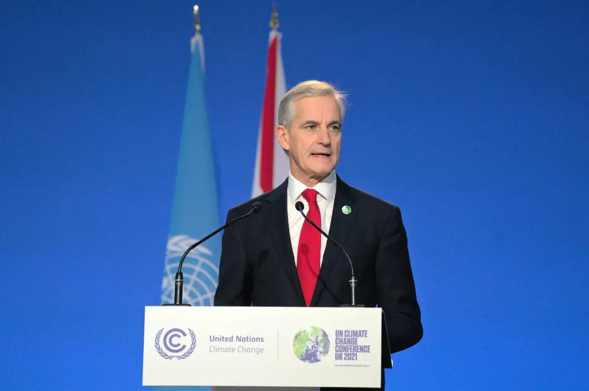 Støre prononce un discours sur le climat à la COP26, déclare que le changement est "urgent" et "possible" - 3
