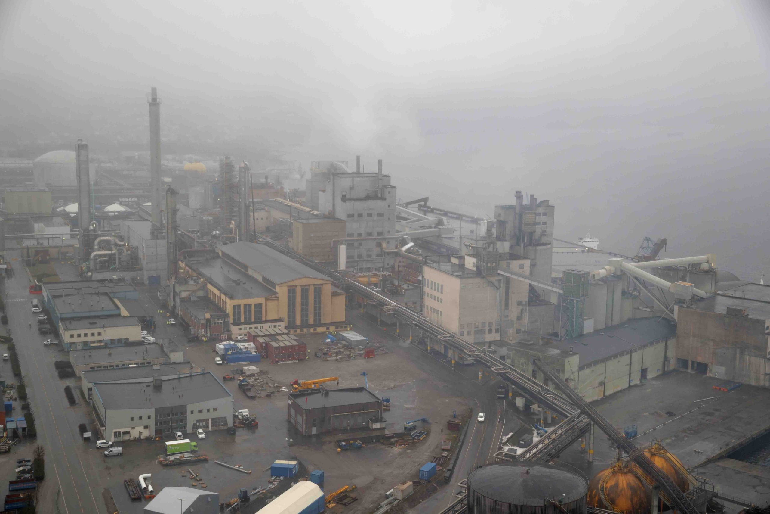 Explosion et incendie à l'usine d'ammoniac de Porsgrunn 4 Explosion et incendie à l'usine d'ammoniac de Porsgrunn - 3