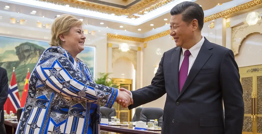 Rencontre entre le Premier ministre Solberg et le président Xi Jinping 4 Rencontre entre le Premier ministre Solberg et le président Xi Jinping - 3