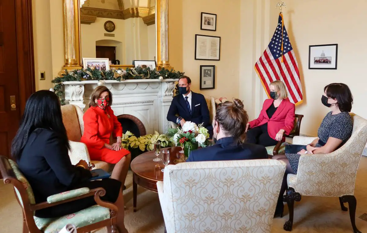PHOTO : le prince héritier de Norvège Haakon a rencontré Nancy Pelosi à Washington - 3