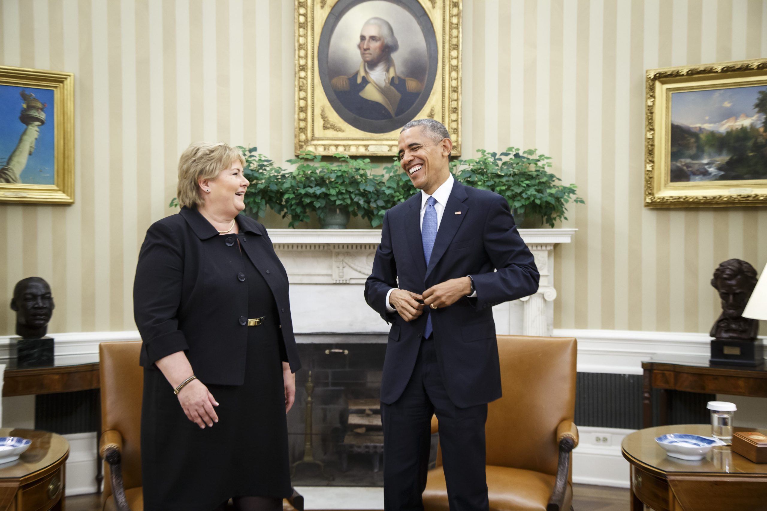 Erna Solberg dit "Obama va me manquer" 4 Erna Solberg dit "Obama va me manquer" - 3