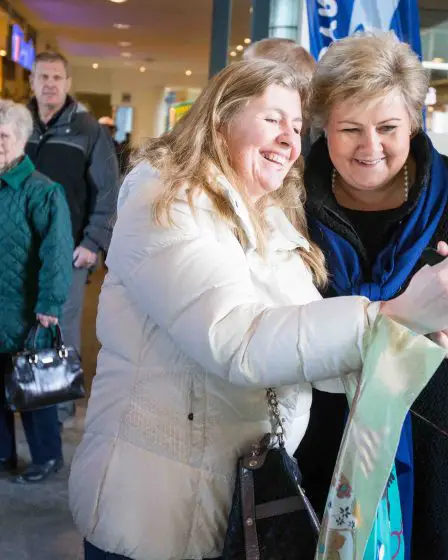 Solberg faisait campagne à Jessheim 15 Solberg faisait campagne à Jessheim - 14