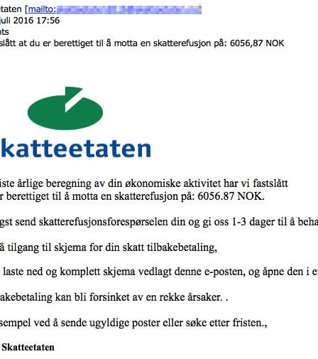 Des escrocs se faisant passer pour une agence fiscale 2 Des escrocs se faisant passer pour une agence fiscale - 1