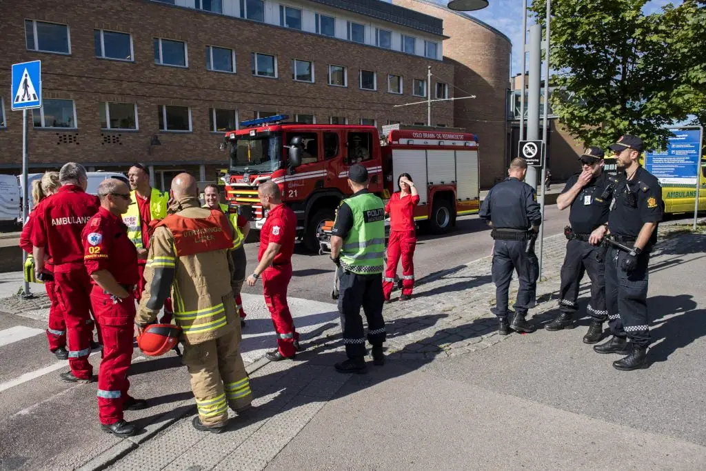 Incendie dans un immeuble de bureaux au Rikshospitalet 4 Incendie dans un immeuble de bureaux au Rikshospitalet - 3