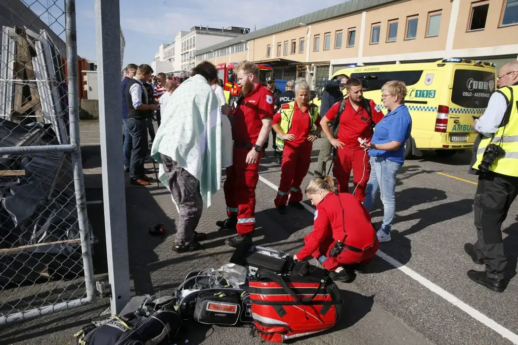 Pas de blessé grave après une fuite de gaz à Oslo 4 Pas de blessé grave après une fuite de gaz à Oslo - 3