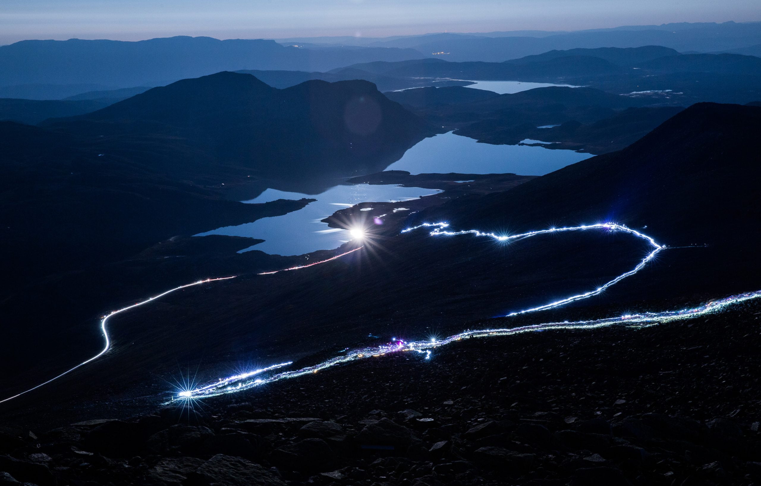 Bel éclairage nocturne à Gaustatoppen 4 Bel éclairage nocturne à Gaustatoppen - 3