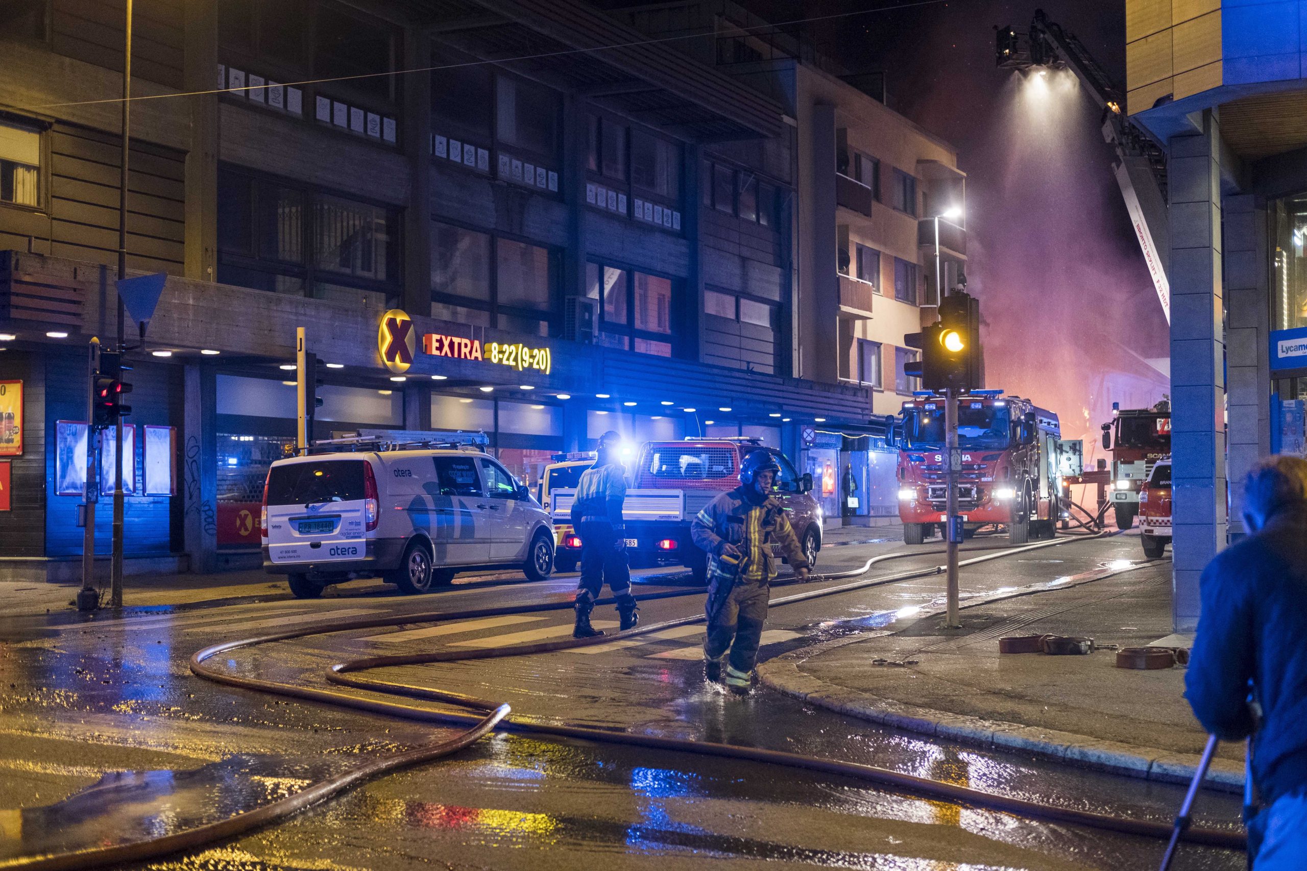 Les témoins sont invités à s'inscrire après un grand incendie à Kristiansand 4 Les témoins sont invités à s'inscrire après un grand incendie à Kristiansand - 3