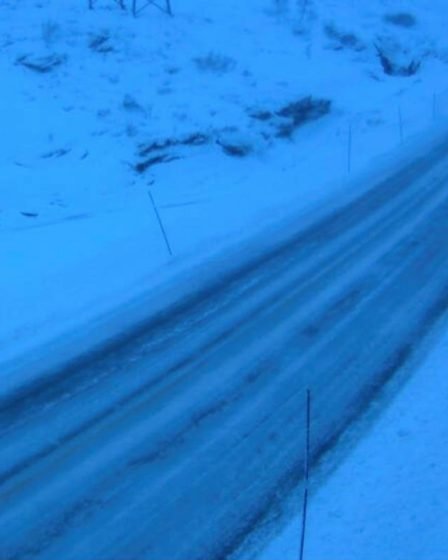 La neige et le vent créent des problèmes de circulation dans les cols de montagne du sud de la Norvège 5 La neige et le vent créent des problèmes de circulation dans les cols de montagne du sud de la Norvège - 4