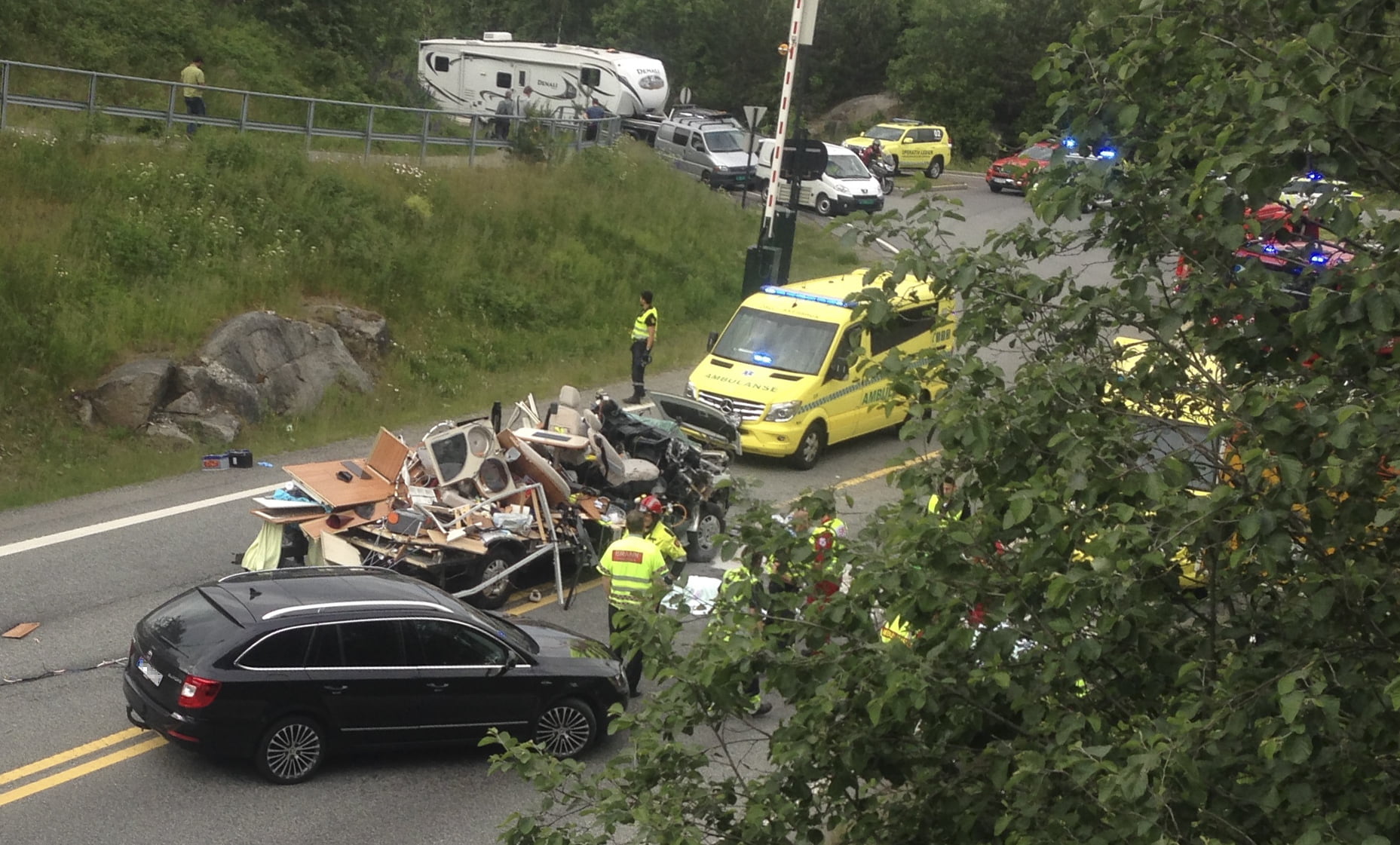 Une femme tuée dans un accident de camping-car dans le tunnel d'Oslofjord 4 Une femme tuée dans un accident de camping-car dans le tunnel d'Oslofjord - 3