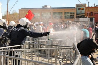 Deux personnes arrêtées lors de la manifestation "Stop à l'islamisation de la Norvège" à Sandefjord - 18