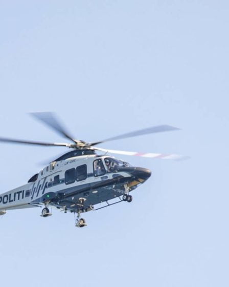 La police de Troms a déménagé avec un hélicoptère pour faire face à un homme problématique - 26