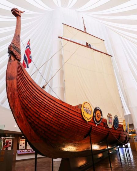 Commémoration : 40e anniversaire du voyage du navire viking Hjemkomst des États-Unis vers la Norvège - 28
