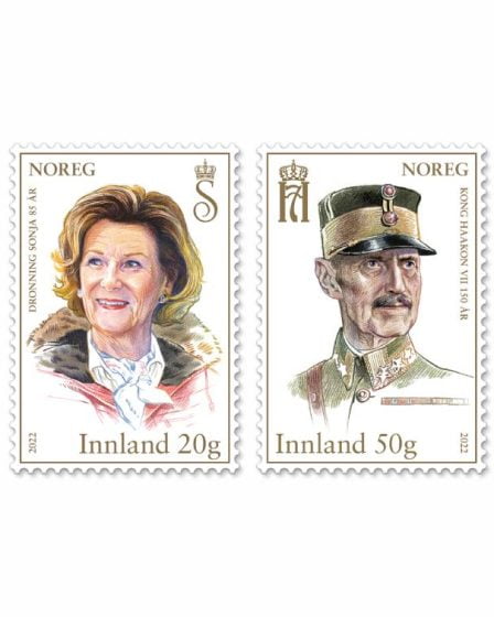 La poste norvégienne met les jubilés royaux sur de nouveaux timbres 2 La poste norvégienne met les jubilés royaux sur de nouveaux timbres - 1