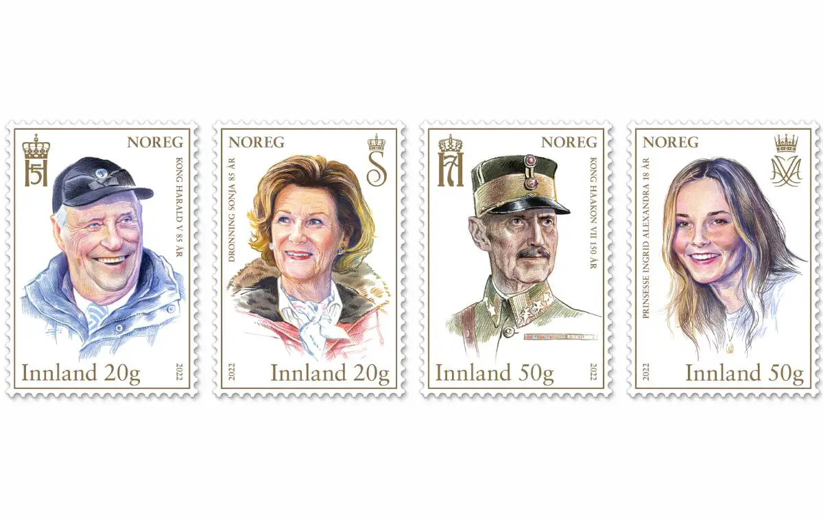 La poste norvégienne met les jubilés royaux sur de nouveaux timbres 4 La poste norvégienne met les jubilés royaux sur de nouveaux timbres - 3
