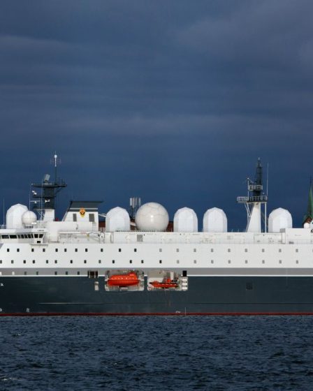 Le navire espion norvégien amarré à Horten - 1