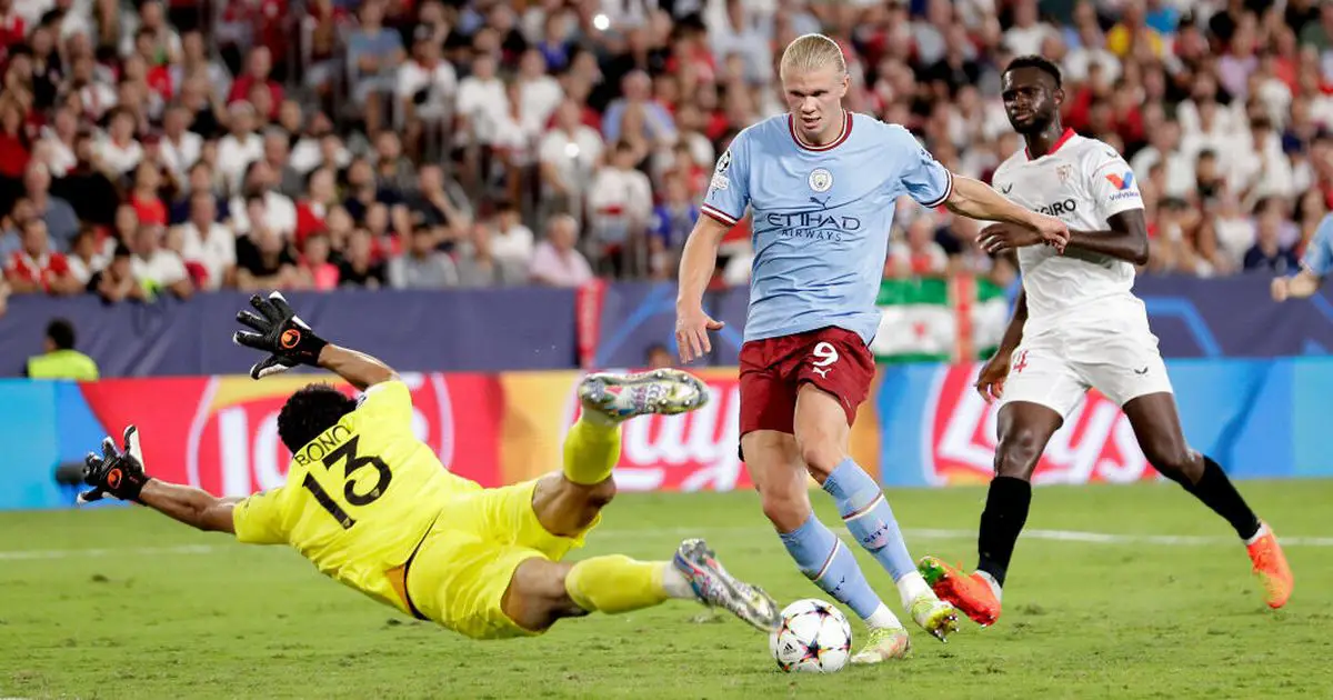 Pep Guardiola défie Erling Haaland sur les buts de Man City après la victoire en Ligue des champions 4 Pep Guardiola défie Erling Haaland sur les buts de Man City après la victoire en Ligue des champions - 3