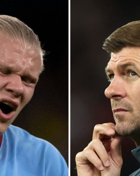 Steven Gerrard fait une blague sur la sélection d'Erling Haaland avant Aston Villa vs Man City - 16