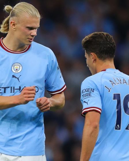 Le manager de Man City, Pep Guardiola, fait allusion au partenariat entre Erling Haaland et Julian Alvarez 8 Le manager de Man City, Pep Guardiola, fait allusion au partenariat entre Erling Haaland et Julian Alvarez - 7