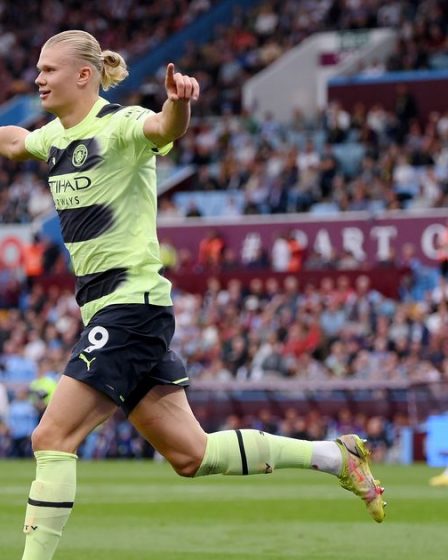 "Inévitable" - Les fans de Man City sont lyriques à propos d'Erling Haaland après le match d'ouverture contre Aston Villa - 16