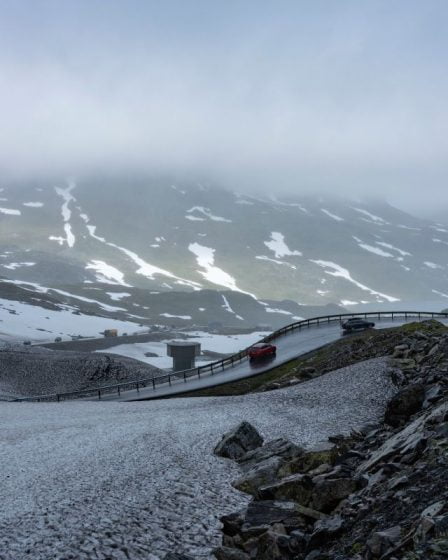 Col de Haukelifjell fermé en raison de la neige et des routes glissantes - 1