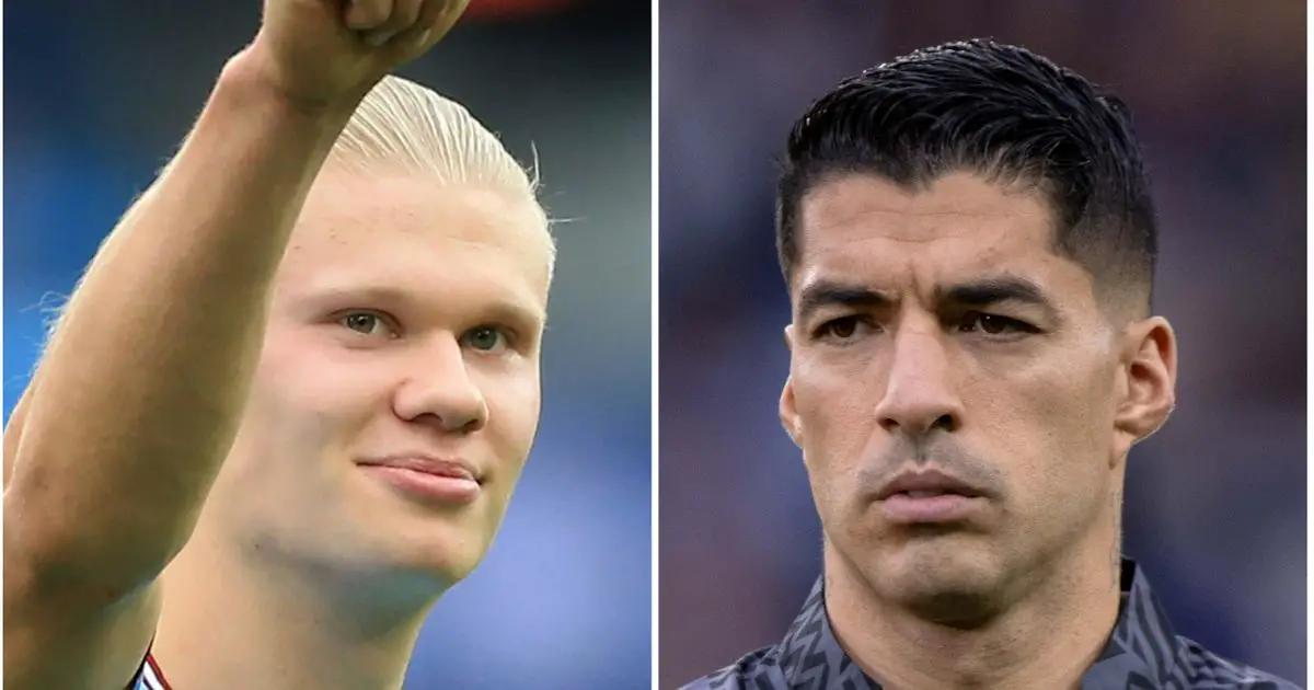 Luis Suarez envoie un message à Erling Haaland après un triplé contre Manchester United 4 Luis Suarez envoie un message à Erling Haaland après un triplé contre Manchester United - 3