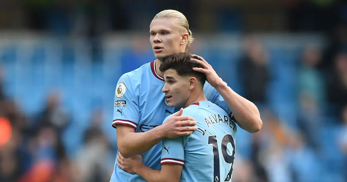 Pep Guardiola fait le point sur les attaquants de Man City Erling Haaland et Julian Alvarez - 3