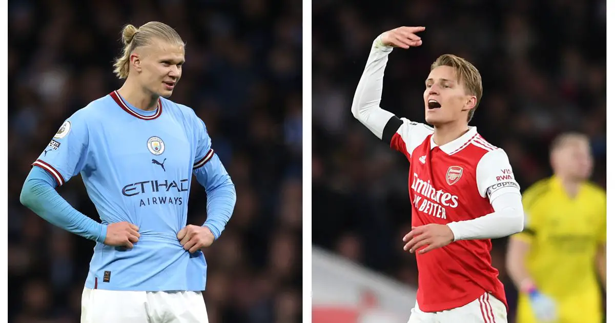 L'as d'Arsenal, Martin Odegaard, cool lors des discussions sur le titre de Premier League avec Erling Haaland de Man City 4 L'as d'Arsenal, Martin Odegaard, cool lors des discussions sur le titre de Premier League avec Erling Haaland de Man City - 3