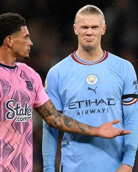 Le défenseur d'Everton Ben Godfrey réagit au défi d'Erling Haaland 2 Le défenseur d'Everton Ben Godfrey réagit au défi d'Erling Haaland - 1