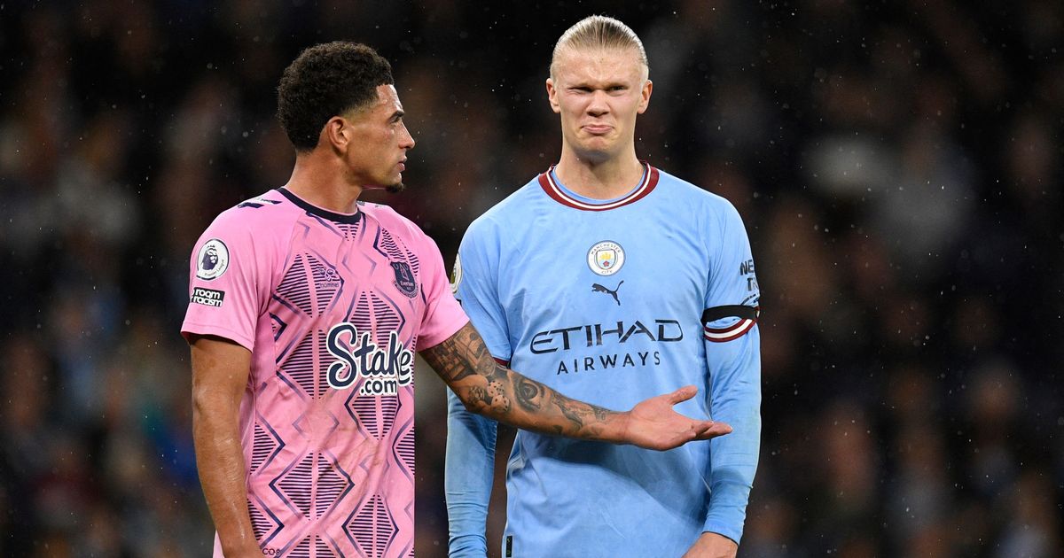 Le défenseur d'Everton Ben Godfrey réagit au défi d'Erling Haaland 4 Le défenseur d'Everton Ben Godfrey réagit au défi d'Erling Haaland - 3