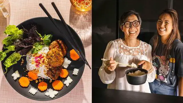 Bún cha Hanoi : La recette des boulettes de viande vietnamiennes aux nouilles et légumes marinés - 3
