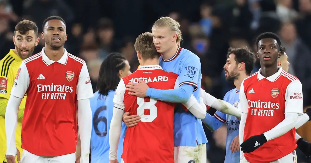 Martin Odegaard fait l'admission d'Erling Haaland lorsqu'on lui a demandé s'ils avaient discuté d'Arsenal contre Man City 4 Martin Odegaard fait l'admission d'Erling Haaland lorsqu'on lui a demandé s'ils avaient discuté d'Arsenal contre Man City - 3