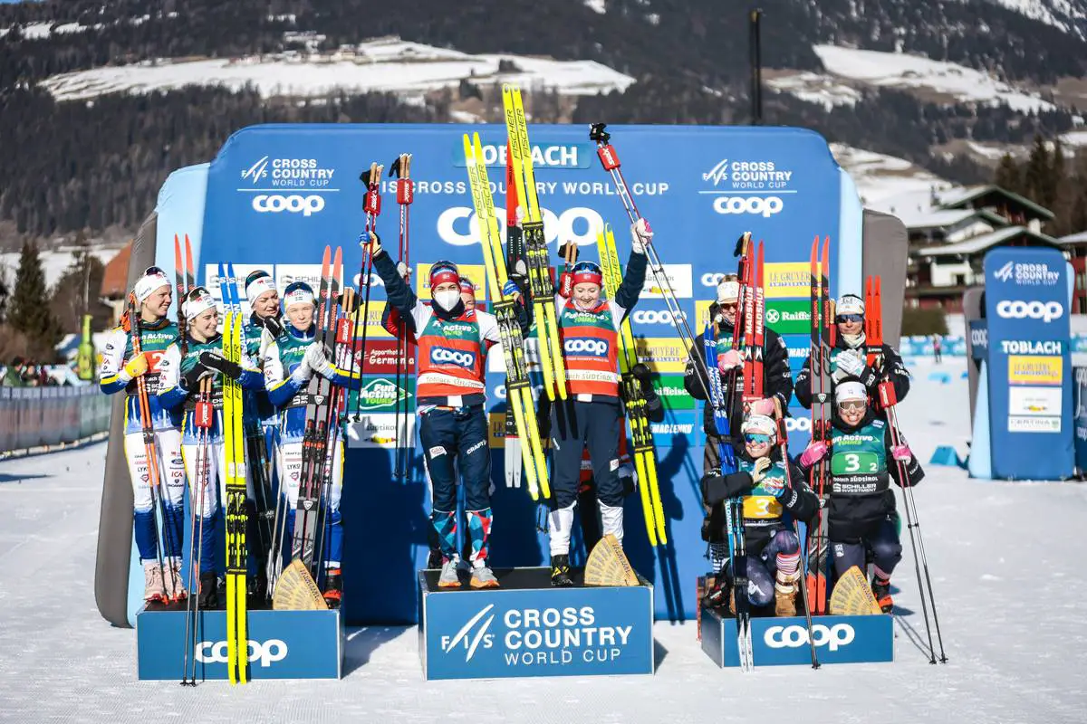 La Norvège gagne, les femmes américaines se battent pour le podium alors que l'Allemagne est disqualifiée dans le relais par équipe - FasterSkier.com - 63