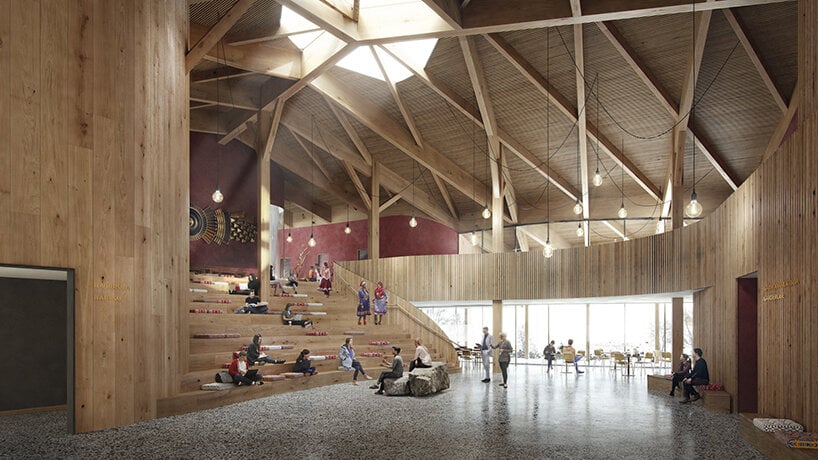 snøhetta dévoile la proposition gagnante d'un nouveau centre culturel en norvège 10 la proposition d'installation culturelle de snøhetta en norvège célèbre l'artisanat indigène & ; les coutumes