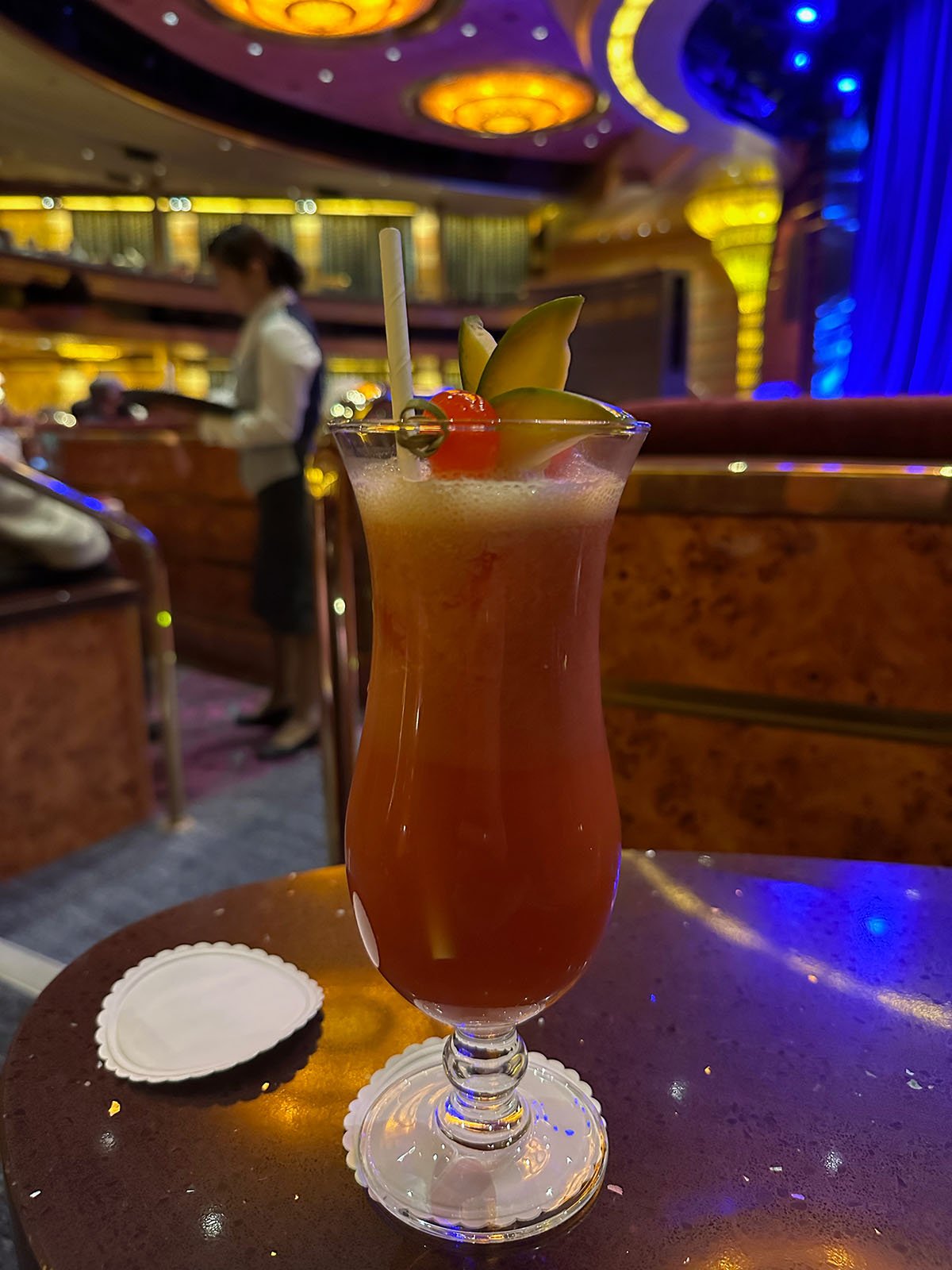 Cocktail dans le Neptune Lounge.