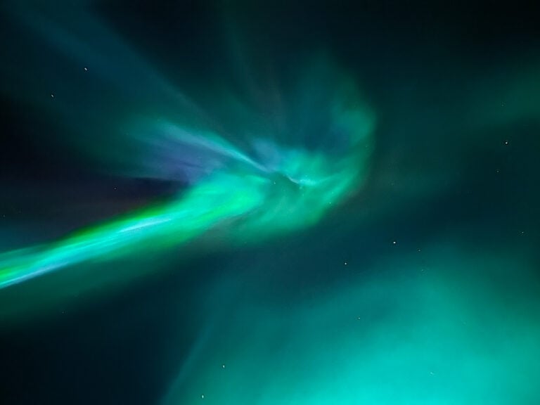Incroyables aurores boréales en Norvège.
