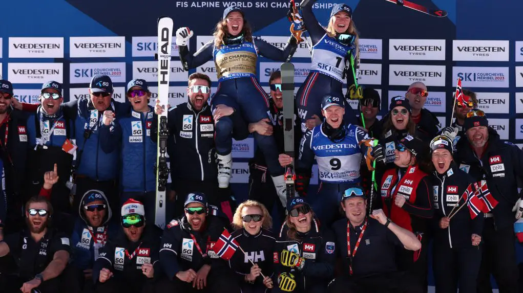 La Norvège remporte la moitié des médailles dans les courses parallèles aux championnats du monde de ski alpin 4 La Norvège remporte la moitié des médailles dans les courses parallèles aux championnats du monde de ski alpin - 3