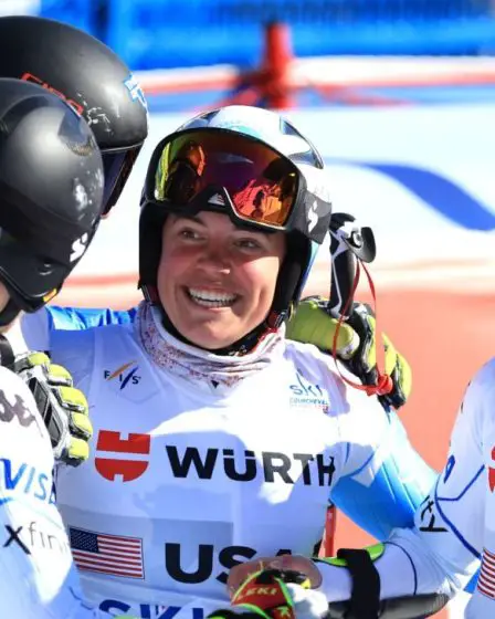 Les États-Unis battent la Norvège pour remporter l'épreuve par équipe aux championnats du monde de ski alpin. 20 Les États-Unis battent la Norvège pour remporter l'épreuve par équipe aux championnats du monde de ski alpin. - 19