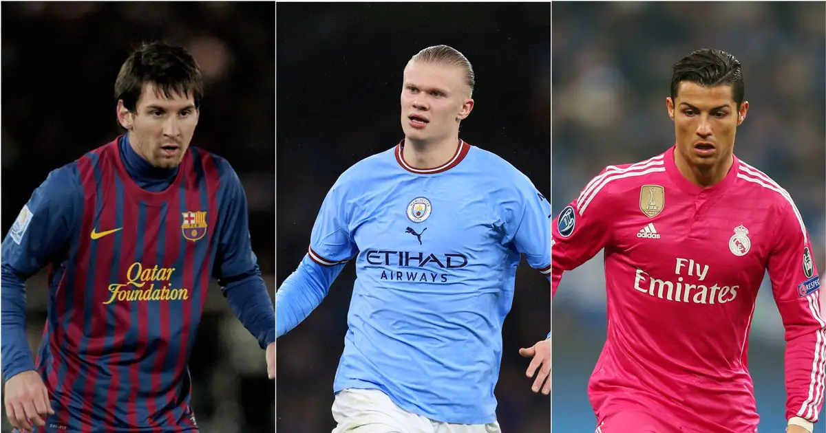 Erling Haaland peut prouver le point de Vincent Kompany au milieu des comparaisons entre Cristiano Ronaldo et Lionel Messi 4 Erling Haaland peut prouver le point de Vincent Kompany au milieu des comparaisons entre Cristiano Ronaldo et Lionel Messi - 3