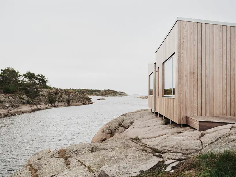 la nouvelle cabine de retraite de line solgaard se fond dans l'archipel norvégien