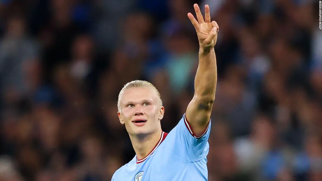 Erling Haaland bat le record de buts en Premier League avec son deuxième triplé en une semaine - 3