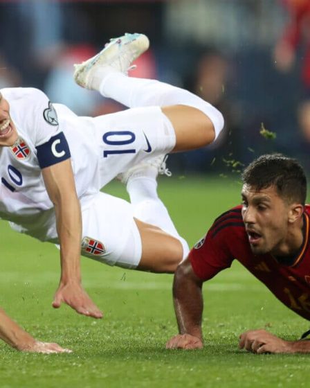 Martin Odegaard réagit à l'horrible défi lancé par Rodri lors de la défaite de la Norvège face à l'Espagne en éliminatoires de l'Euro 2024 - 7