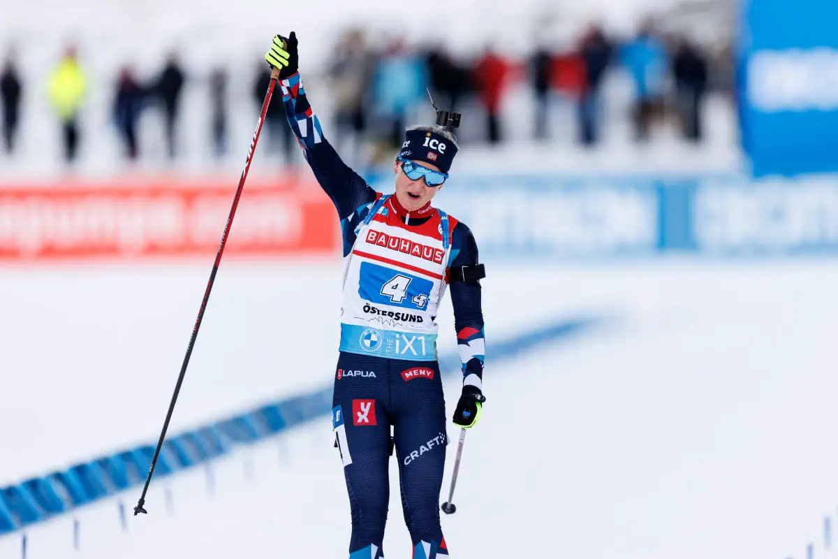 Olsbu Roeiseland mène la Norvège à la victoire dans le relais féminin 4 Olsbu Roeiseland mène la Norvège à la victoire dans le relais féminin - 3