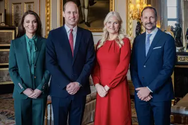 Le Prince et la Princesse de Galles accueillent le Prince héritier Haakon et la Princesse héritière Mette-Marit de Norvège au Château de Windsor - 20