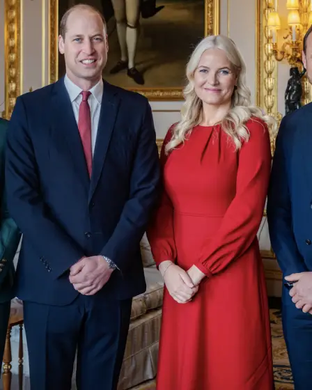 Le Prince et la Princesse de Galles accueillent le Prince héritier Haakon et la Princesse héritière Mette-Marit de Norvège au Château de Windsor - 4