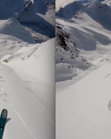 Un skieur déclenche et dépasse une avalanche dans les montagnes norvégiennes - 1