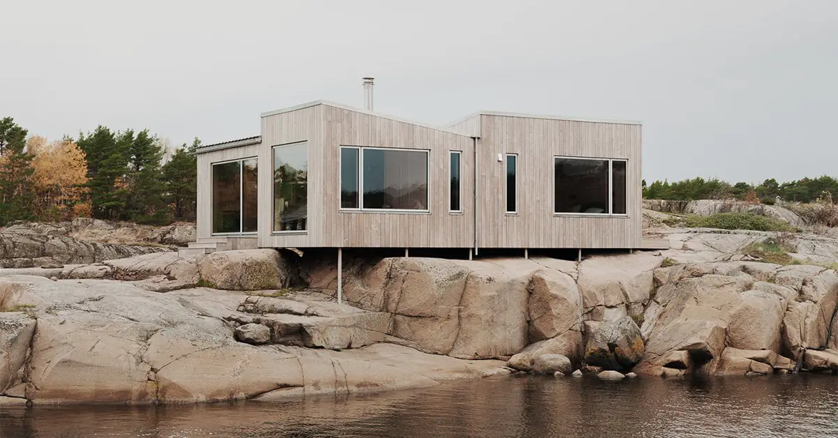 la cabine de 63 m² de line solgaard se niche dans l'archipel de norvège - 7