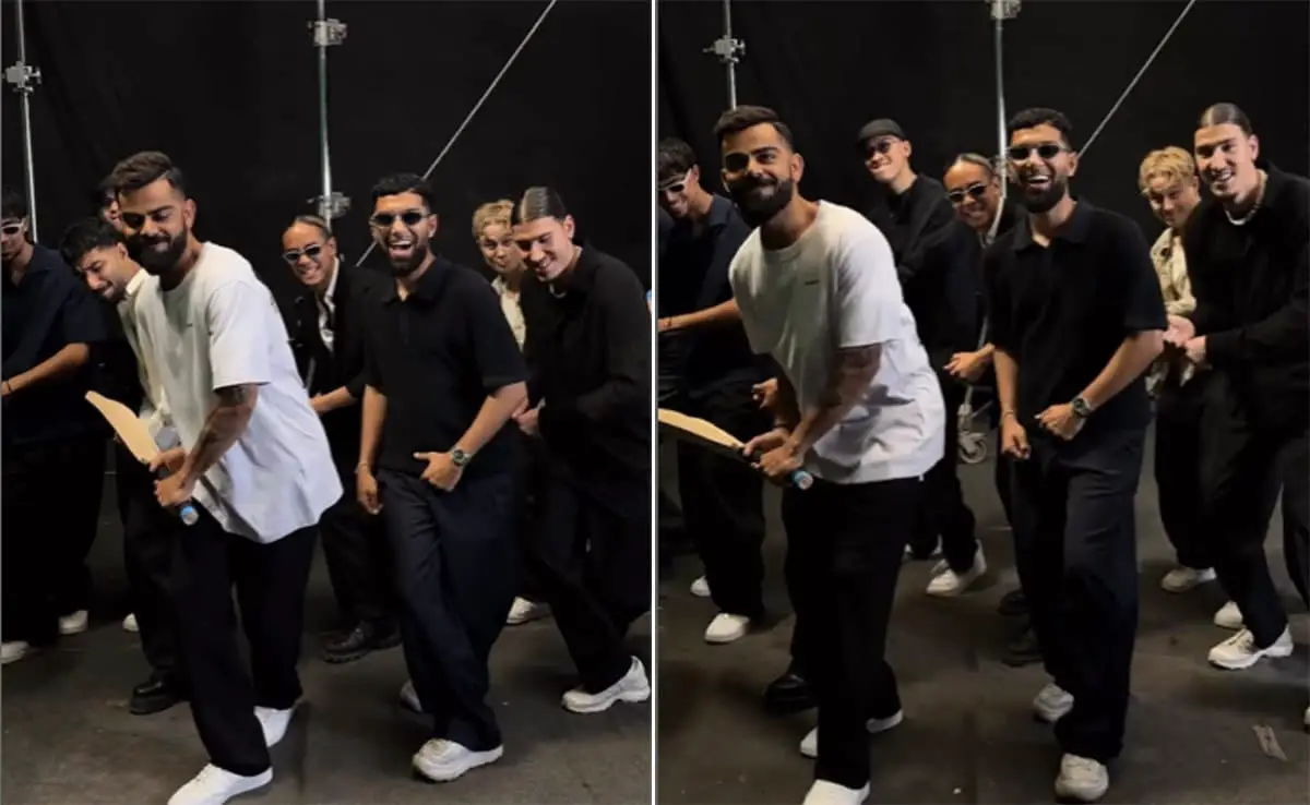 Virat Kohli danse avec l'équipe de danse norvégienne Quick Style à Mumbai - 3